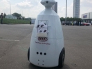 Компания «Гефест Проекция РТ» предоставила в аренду робота R-bot 100 для компании КАН АВТО КИА на презентацию в уличном формате.